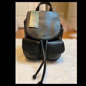 Brand new black Faux leather backpack 🎒